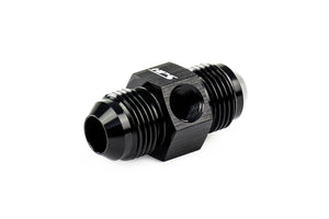 HPS Performance -3 AN Male to Male Adapter with 1/8" NPT Female Port, Aluminum, Black