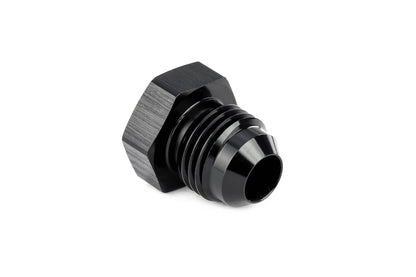 HPS Performance -3 AN Fittings Plug AN Male 37 Degree Flare Aluminum Black