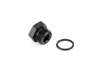 HPS Performance -6 AN Fittings Plug Port Thread with O-Ring Aluminum Black