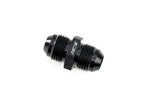 HPS Performance Straight -4 AN Male to Male Union Adapter Aluminum Black