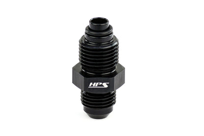 HPS Performance AN -6 to M18 x 1.5 Male to Metric Thread Male O-Ring Tip Adapter Aluminum Black