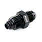 HPS Performance AN -6 to 11/16-18 Male to Inverted Flare Male Power Steering Adapter, Aluminum, Black
