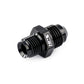 HPS Performance Straight AN Flare -6 to M16 x 1.5 Metric Adapter, Aluminum, Black