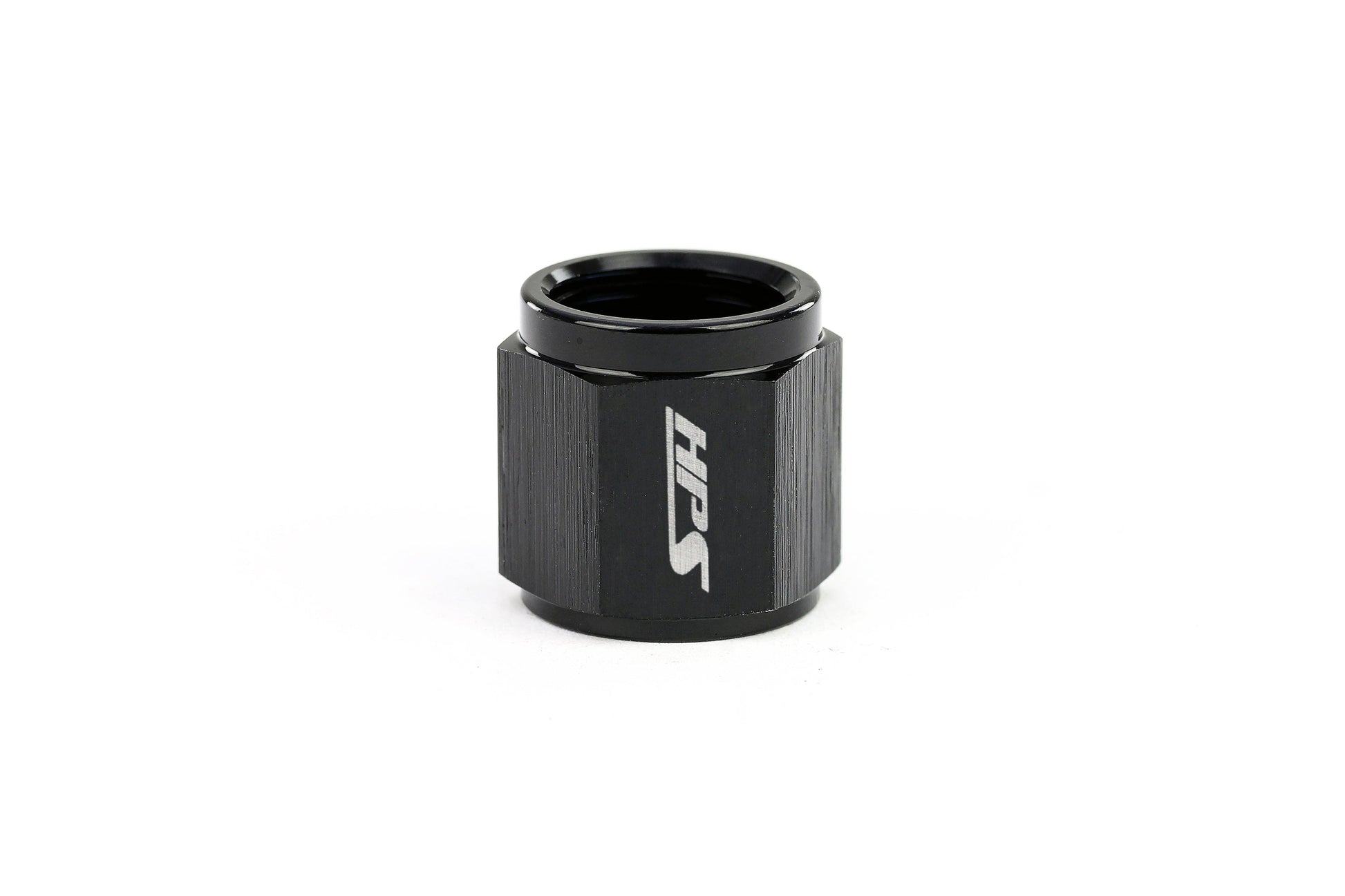 HPS Performance -10 Hard Line AN Tube Nut Aluminum Black