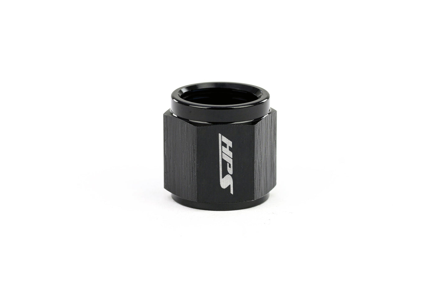 HPS Performance -12 Hard Line AN Tube Nut Aluminum Black
