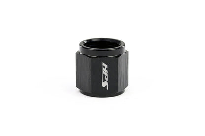 HPS Performance -4 Hard Line AN Tube Nut Aluminum Black