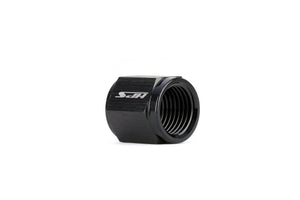 HPS Performance -12 Hard Line AN Tube Nut, Aluminum, Black