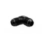 HPS Performance 90 Degree -8 AN Male to Male Union Adapter, Aluminum, Black