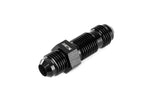 HPS Performance Straight -10 AN Male to Male Bulkhead Adapter Aluminum Black