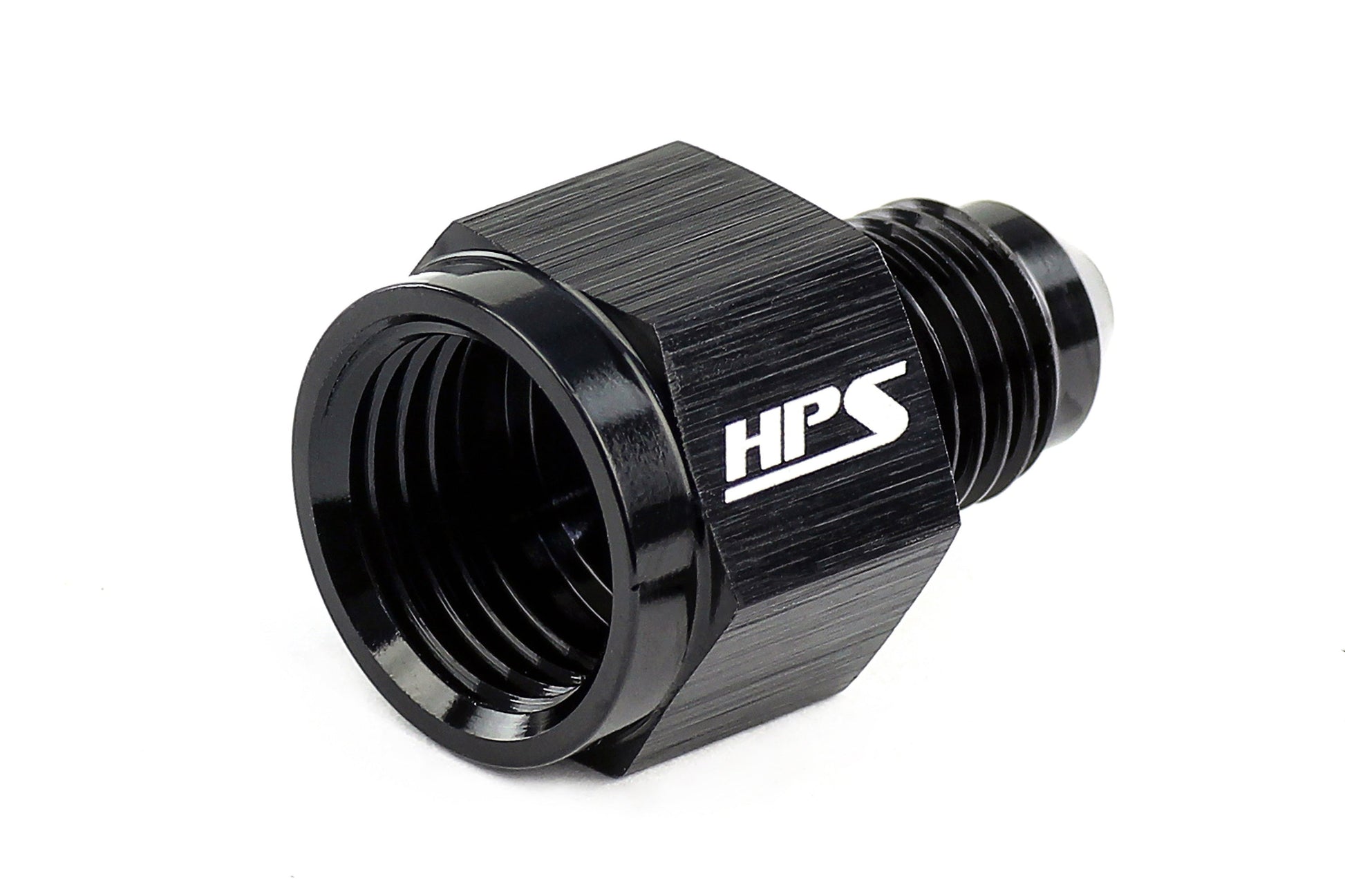 HPS Performance AN -10 Female to AN -4 Male Reducer Adapter Aluminum Black