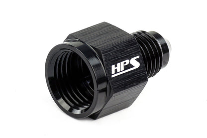 HPS Performance AN -6 Female to AN -3 Male Reducer Adapter Aluminum Black
