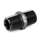 HPS Performance Straight 1/8'' NPT Male to Male Union Coupler Adapter, Aluminum, Black