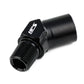 HPS Performance 45 Degree 1/4'' NPT Male To Female Adapter, Aluminum, Black