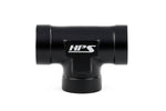 HPS Performance 1/4'' NPT Female Tee Coupler Adapter Aluminum Black