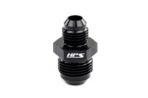 HPS Performance AN -8 to AN -6 Male To Male Reducer Union Coupler Adapter Aluminum Black