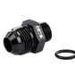 HPS Performance -6 AN Male to -8 O-ring Boss (ORB) Port Thread Male Adapter, Aluminum, Black