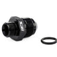 HPS Performance -4 AN Male to -4 O-ring Boss (ORB) Port Thread Male Adapter, Aluminum, Black