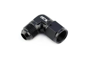 HPS Performance 90 Degree AN -8 Male to Female Swivel Adapter Aluminum Black