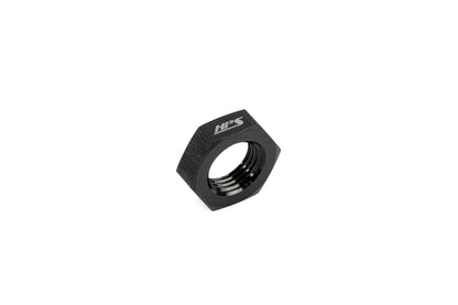 HPS Performance AN -6 Female Bulkhead Fitting Jam Nut Aluminum Black
