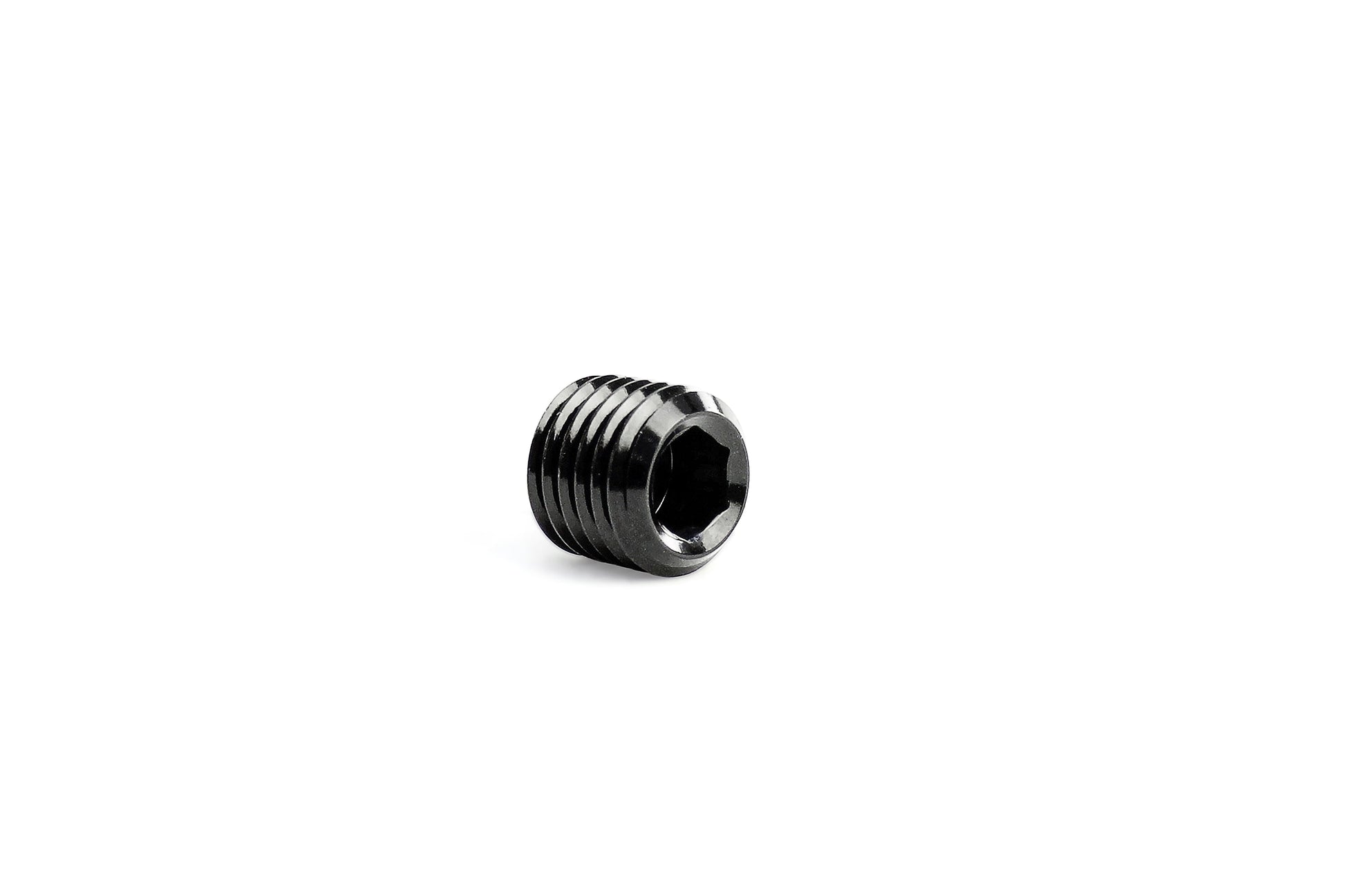 HPS Performance AN Fittings 1/8 inch NPT Allen Plug Aluminum Black