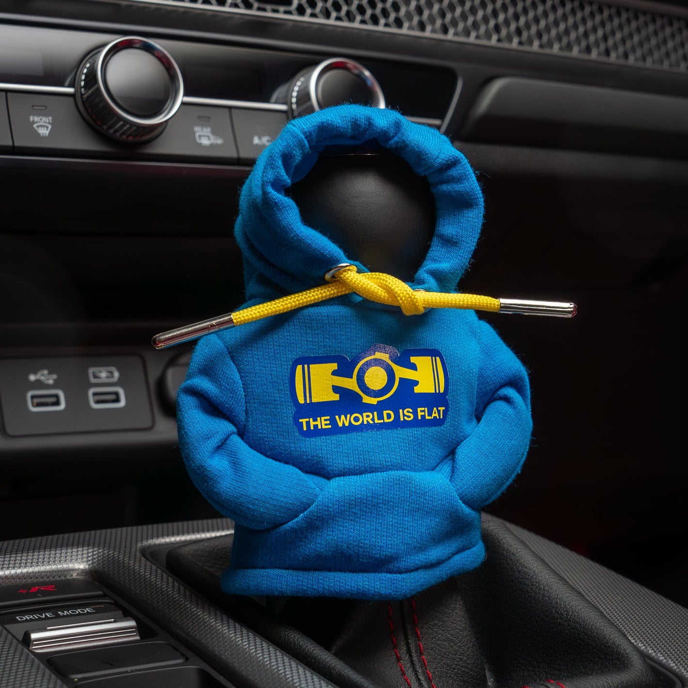Shift Knob Hoodie - The World Is Flat