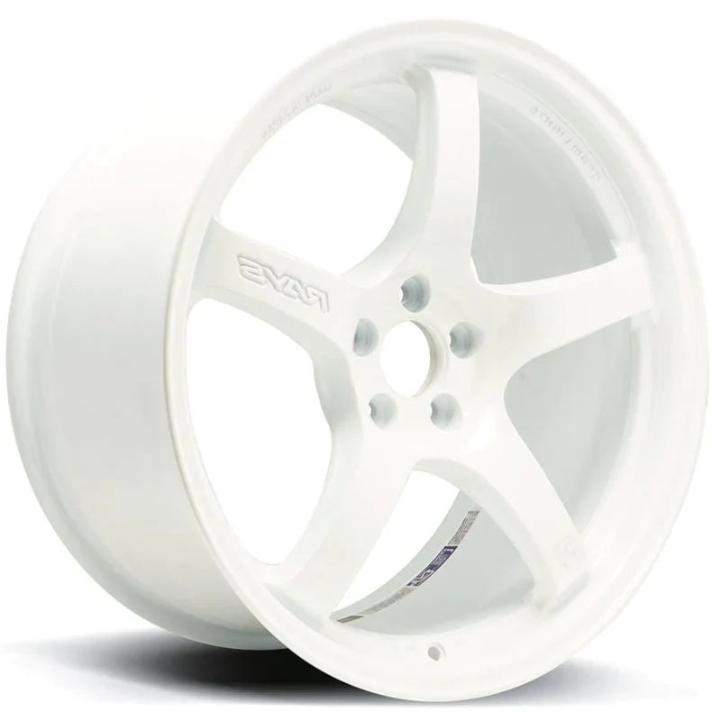 Gram Lights 57CR 18x9.5 +38 5x100 Ceramic White Pearl Wheel