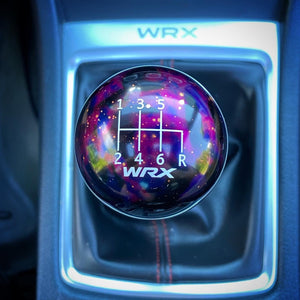 Billetworkz Cosmic Space Shift Knob - 6 Speed WRX Standard Engraving - Subaru WRX 2015-2025