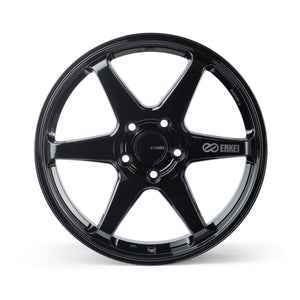 Enkei T6R 17x8 40mm Offset 5x114.3 Bolt Pattern 72.6 Bore Gloss Black Wheel