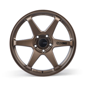 Enkei T6R 17x8 40mm Offset 5x114.3 Bolt Pattern 72.6 Bore Matte Bronze Wheel