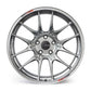 Enkei GTC02 18x9.5 5x114.3 15mm Offset 75mm Bore Hyper Silver Wheel