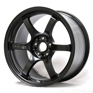 Gram Lights 57DR 18x8.5 +37 5-100 Semi Gloss Black Wheel