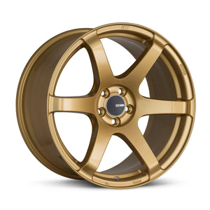 Enkei T6S 17x8 45mm Offset 5x100 Bolt Pattern 72.6 Bore Gold Wheel