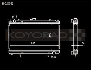 Koyo 95-02 Nissan Silvia S14/S15 2.0L Turbo Radiator