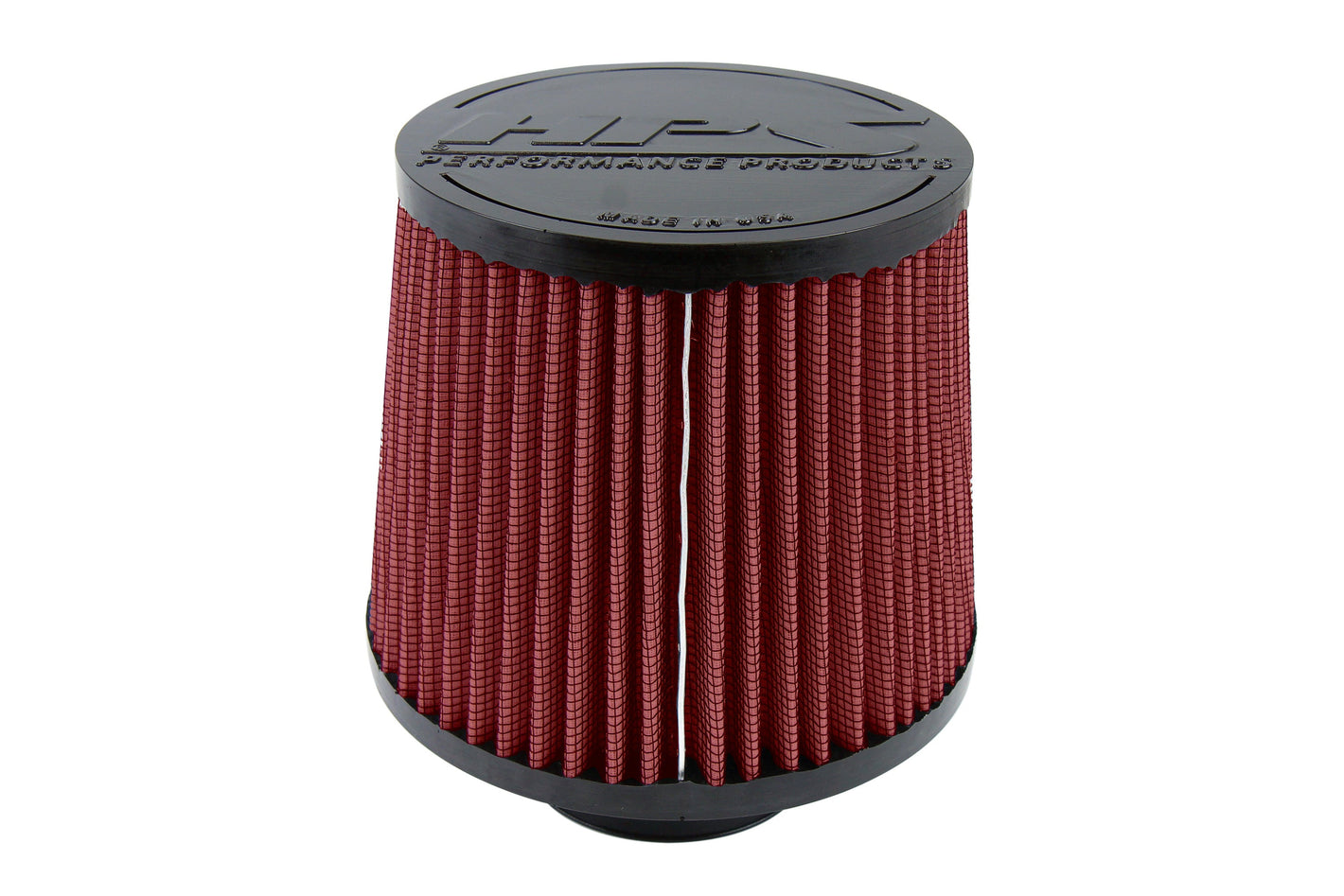 HPS Performance Red 2.5 inch Air Filter 7.25 inch Length 6 inch Base 5 inch Top HPS-4274-RED