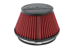 HPS Performance Red 6 inch Air Filter 5 inch Length 7.5 inch Base 5 inch Top HPS-4302-RED