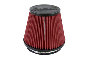 HPS Performance Red 6 inch Air Filter 7 inch Length 7.5 inch Base 5 inch Top HPS-4303-RED