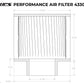 HPS Performance Crankcase Vent Air Filter Breather 1" ID, 2" Overall Length