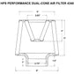 HPS Performance 2.75" Open Top Dual Cone Air Filter, 6.5" Length, HPS-4340