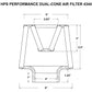 HPS Performance 4" Open Top Dual Cone Air Filter, 6.75" Length, HPS-4344
