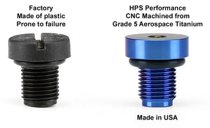 HPS Performance Titanium Coolant Bleed Screw HW22-1001