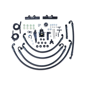 IAG PTFE Fuel System Kit w/ Aeromotive FPR, IAG Fuel Rails for 2008-2014 WRX / 2008-2021 STI