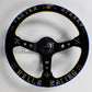 Vertex Speed 330mm Steering Wheel - Gold / Silver