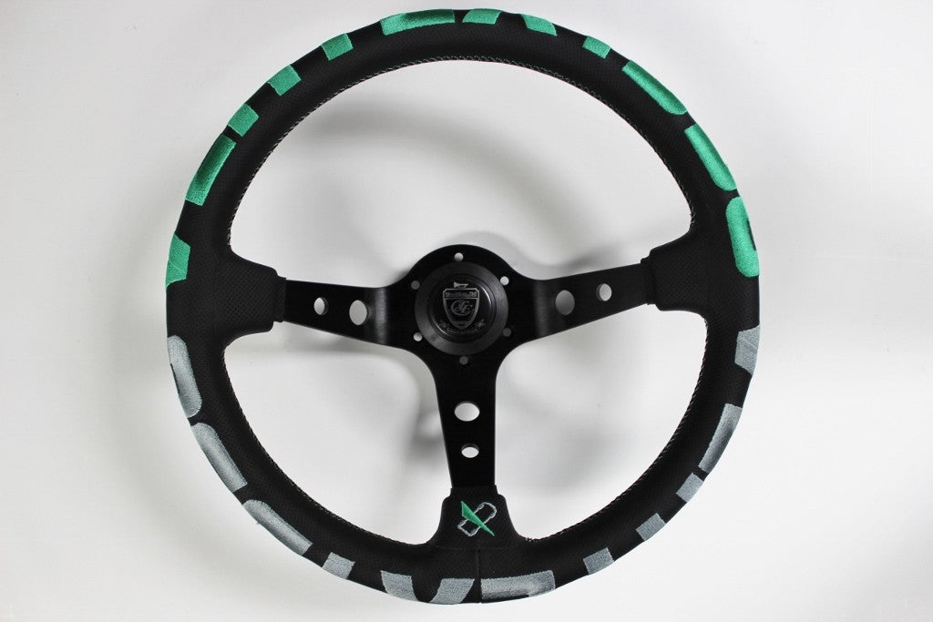 Vertex "1996" Green 350mm Steering Wheel