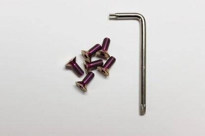 Vertex Titanium Steering Wheel Torx Bolts (Purple / Burnt TI)