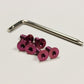 Vertex Titanium Steering Wheel Torx Bolts (Purple / Burnt TI)