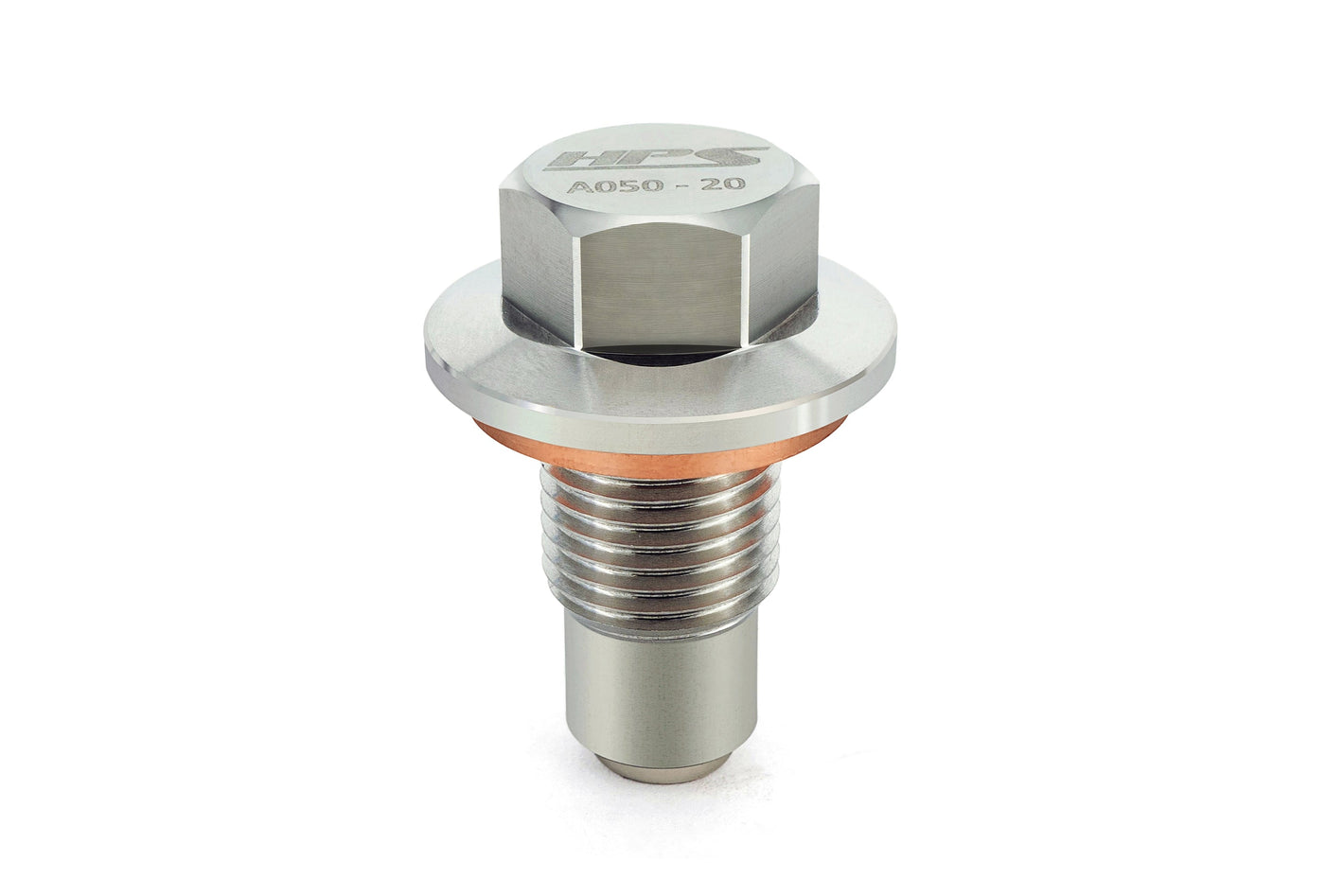 HPS Performance 1/2-20 Stainless Steel Magnetic Oil Drain Plug Bolt