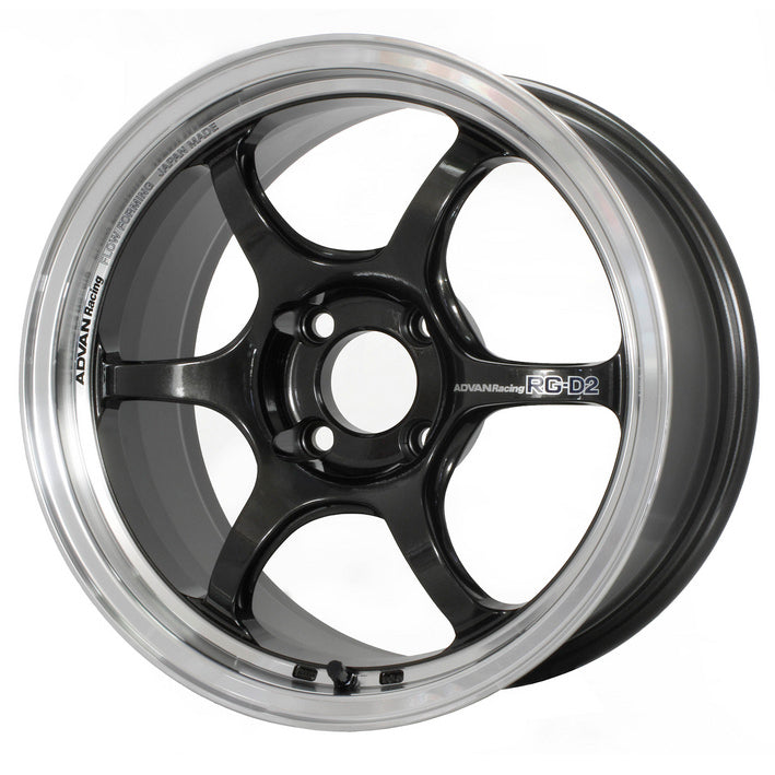 Advan RG-D2 18x9.5 +35 5-114.3 Machining & Black Gunmetallic Wheel