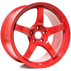 Gram Lights 57CR 18x9.5 +38 5x114.3 Milano Red Wheel