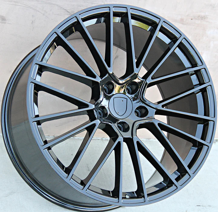 Porsche OE Mesh Wheels 20x9 5x130 Gloss Black fit Cayenne S GTS Turbo