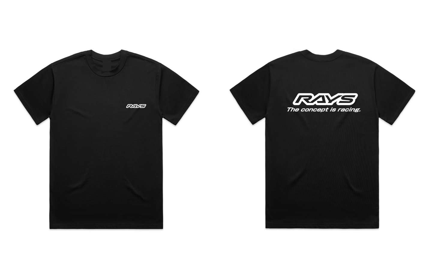 RAYS T-SHIRT LIMITED 23 BLACK/WHITE PUFF LOGO